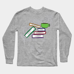 Books and Coffee Long Sleeve T-Shirt